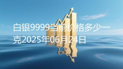 白银9999当前价格多少一克2025年06月24日