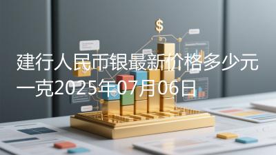 建行人民币银最新价格多少元一克2025年07月06日