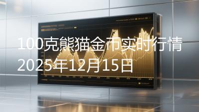 100克熊猫金币实时行情2025年12月15日