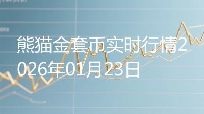 熊猫金套币实时行情2026年01月23日