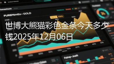 世博大熊猫彩色金条今天多少钱2025年12月06日