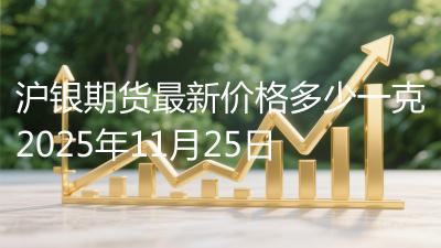 沪银期货最新价格多少一克2025年11月25日