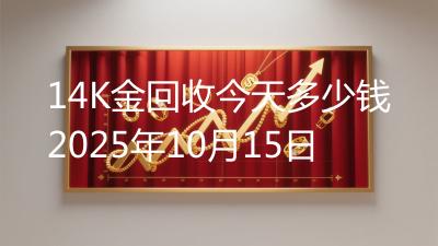 14K金回收今天多少钱2025年10月15日