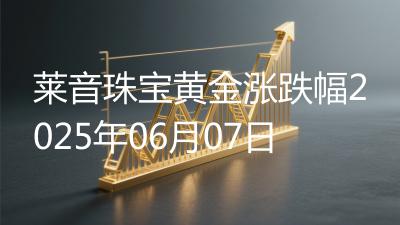 莱音珠宝黄金涨跌幅2025年06月07日