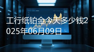 工行纸铂金今天多少钱2025年06月09日