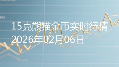 15克熊猫金币实时行情2026年02月06日