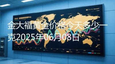 金大福黄金价格今天多少一克2025年06月08日