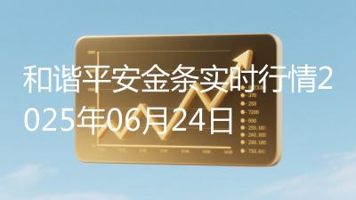 和谐平安金条实时行情2025年06月24日