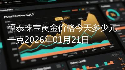 福泰珠宝黄金价格今天多少元一克2026年01月21日