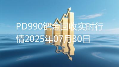 PD990钯金回收实时行情2025年07月30日