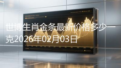 世博生肖金条最新价格多少一克2026年02月03日