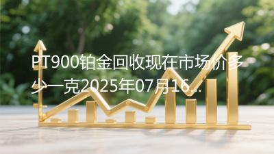 PT900铂金回收现在市场价多少一克2025年07月16日
