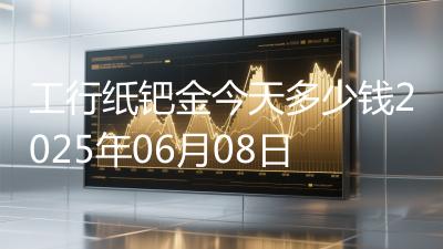 工行纸钯金今天多少钱2025年06月08日