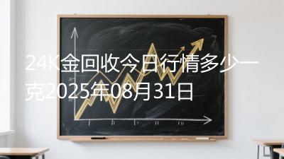 24K金回收今日行情多少一克2025年08月31日