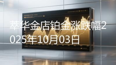 萃华金店铂金涨跌幅2025年10月03日