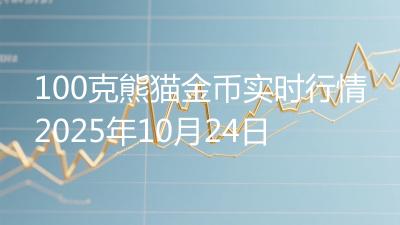 100克熊猫金币实时行情2025年10月24日