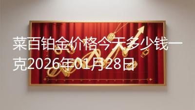 菜百铂金价格今天多少钱一克2026年01月28日