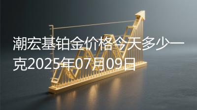 潮宏基铂金价格今天多少一克2025年07月09日