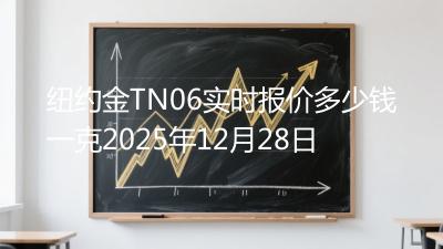 纽约金TN06实时报价多少钱一克2025年12月28日