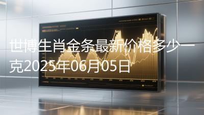 世博生肖金条最新价格多少一克2025年06月05日