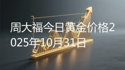 周大福今日黄金价格2025年10月31日
