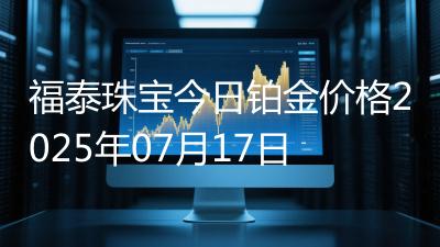 福泰珠宝今日铂金价格2025年07月17日