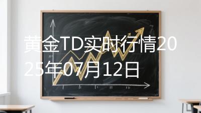 黄金TD实时行情2025年07月12日
