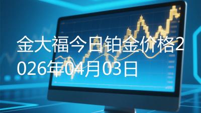 金大福今日铂金价格2026年04月03日
