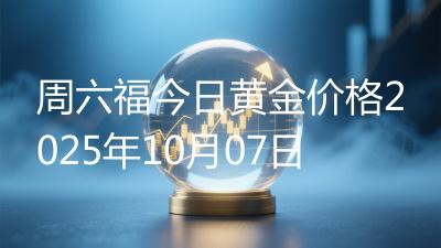 周六福今日黄金价格2025年10月07日
