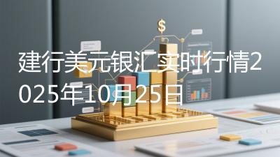 建行美元银汇实时行情2025年10月25日