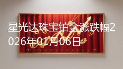 星光达珠宝铂金涨跌幅2026年01月06日