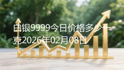白银9999今日价格多少一克2026年02月08日
