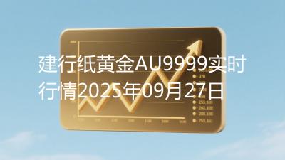 建行纸黄金AU9999实时行情2025年09月27日
