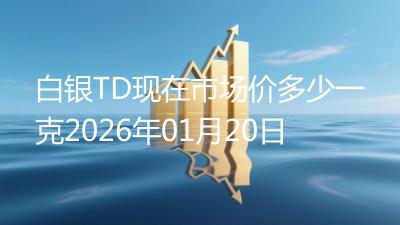 白银TD现在市场价多少一克2026年01月20日