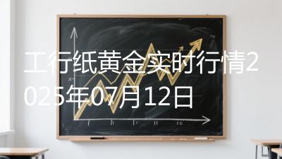 工行纸黄金实时行情2025年07月12日