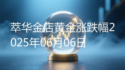 萃华金店黄金涨跌幅2025年06月06日