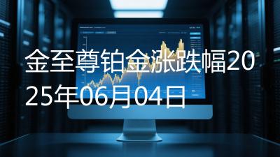 金至尊铂金涨跌幅2025年06月04日
