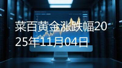 菜百黄金涨跌幅2025年11月04日