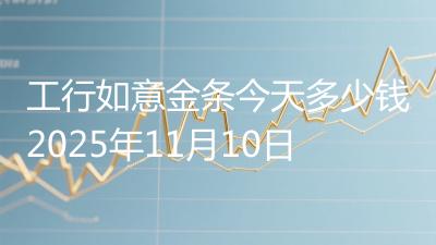 工行如意金条今天多少钱2025年11月10日