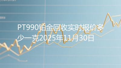 PT990铂金回收实时报价多少一克2025年11月30日