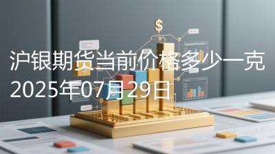 沪银期货当前价格多少一克2025年07月29日