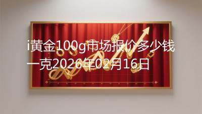 i黄金100g市场报价多少钱一克2026年02月16日