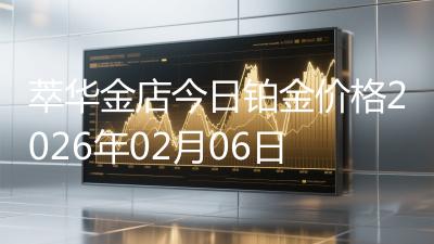 萃华金店今日铂金价格2026年02月06日