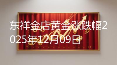 东祥金店黄金涨跌幅2025年12月09日