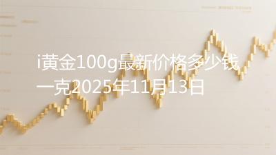 i黄金100g最新价格多少钱一克2025年11月13日