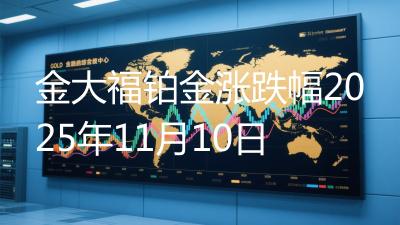 金大福铂金涨跌幅2025年11月10日