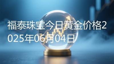 福泰珠宝今日黄金价格2025年06月04日