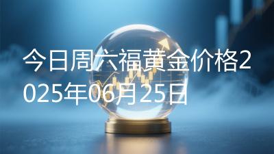 今日周六福黄金价格2025年06月25日