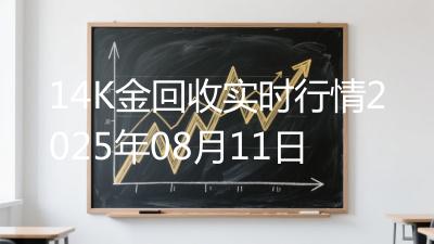 14K金回收实时行情2025年08月11日