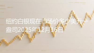 纽约白银现在市场价多少美元一盎司2025年12月16日